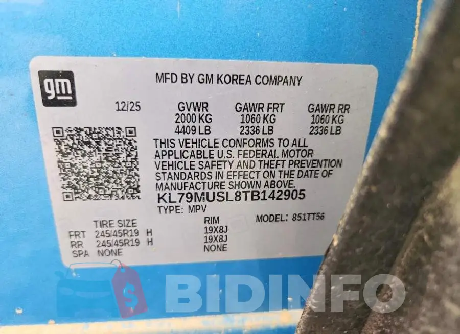 KL79MUSL8TB142905 Photo# 12