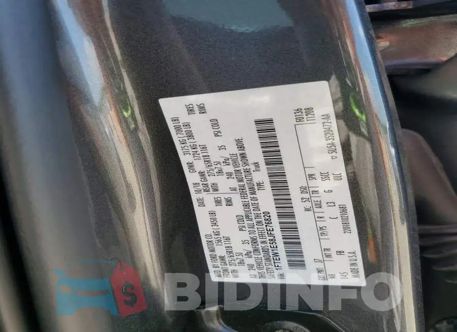 1FTEW1E58JFE76820 Photo# 12
