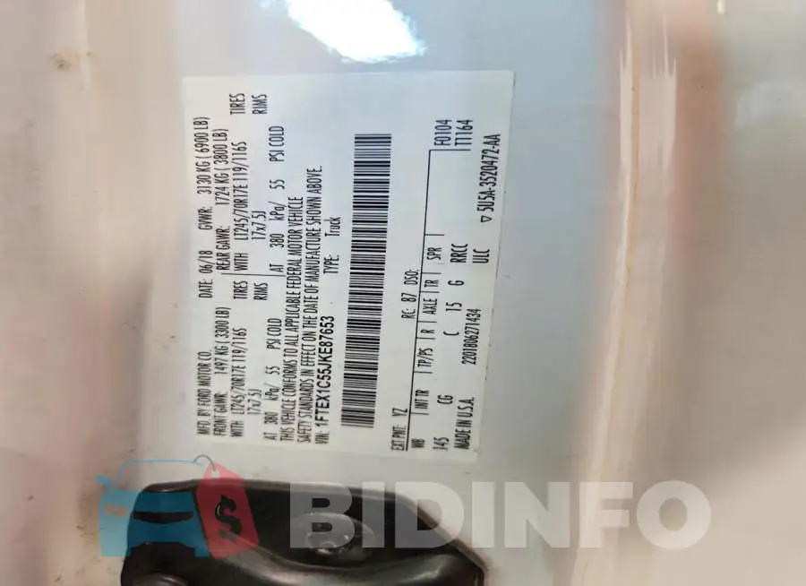 1FTEX1C55JKE87653 Photo# 12