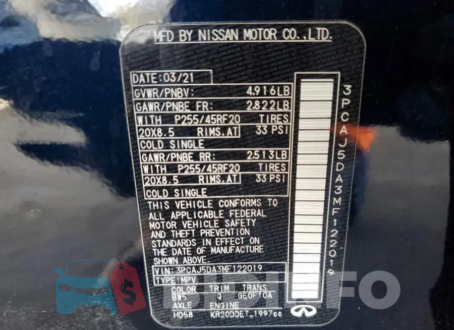 3PCAJ5DA3MF122019 Photo# 12