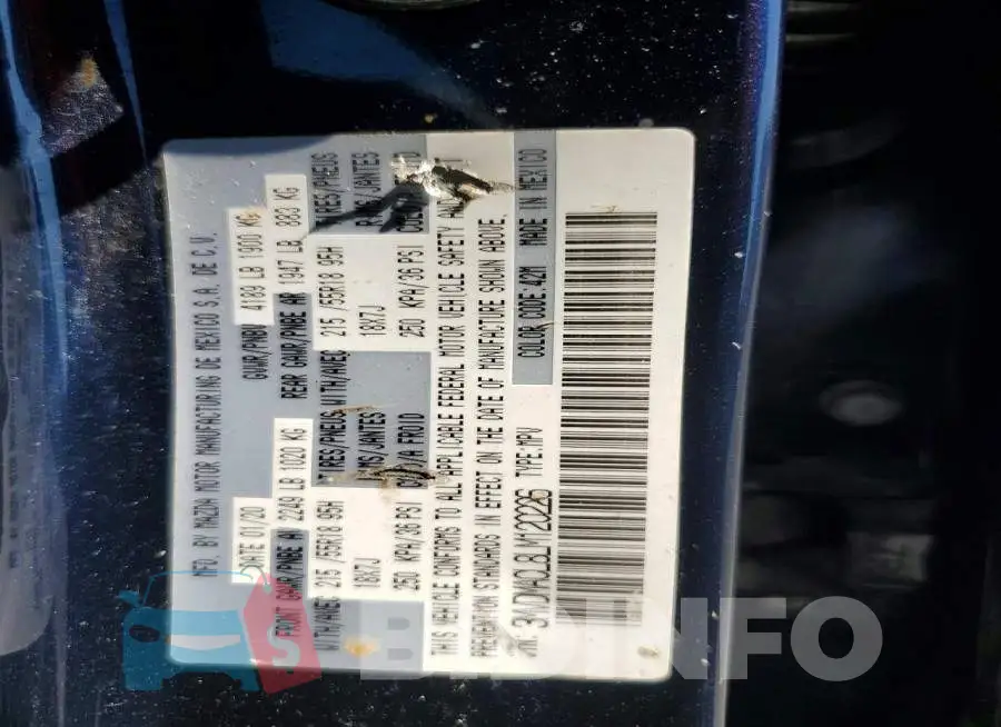 3MVDMACL8LM120226 Photo# 12