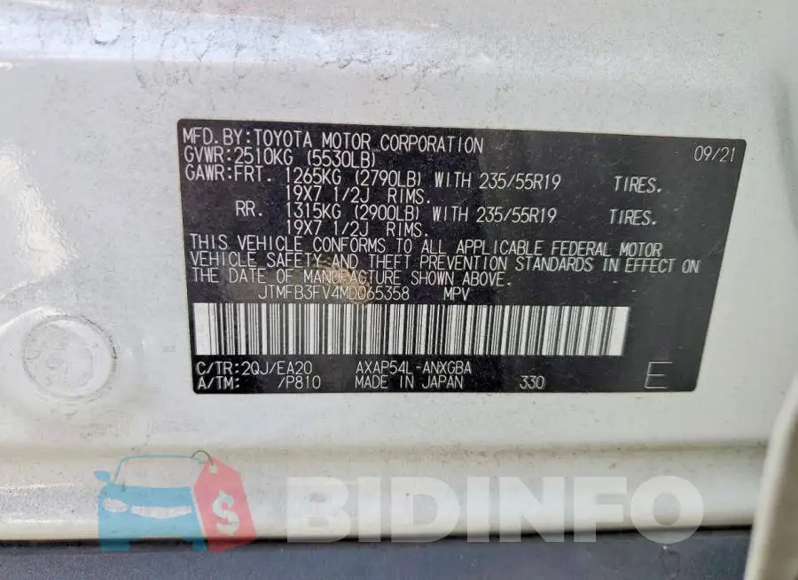 JTMFB3FV4MD065358 Photo# 13