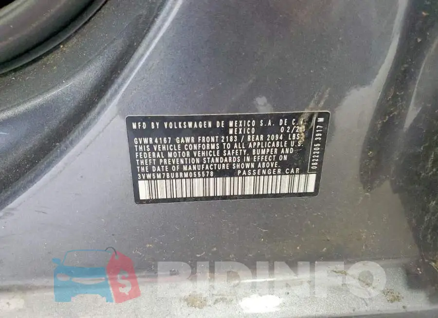 3VW5M7BU8RM055578 Photo# 12