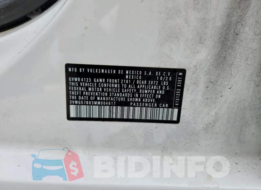 3VWG57BU3MM004617 Photo# 13