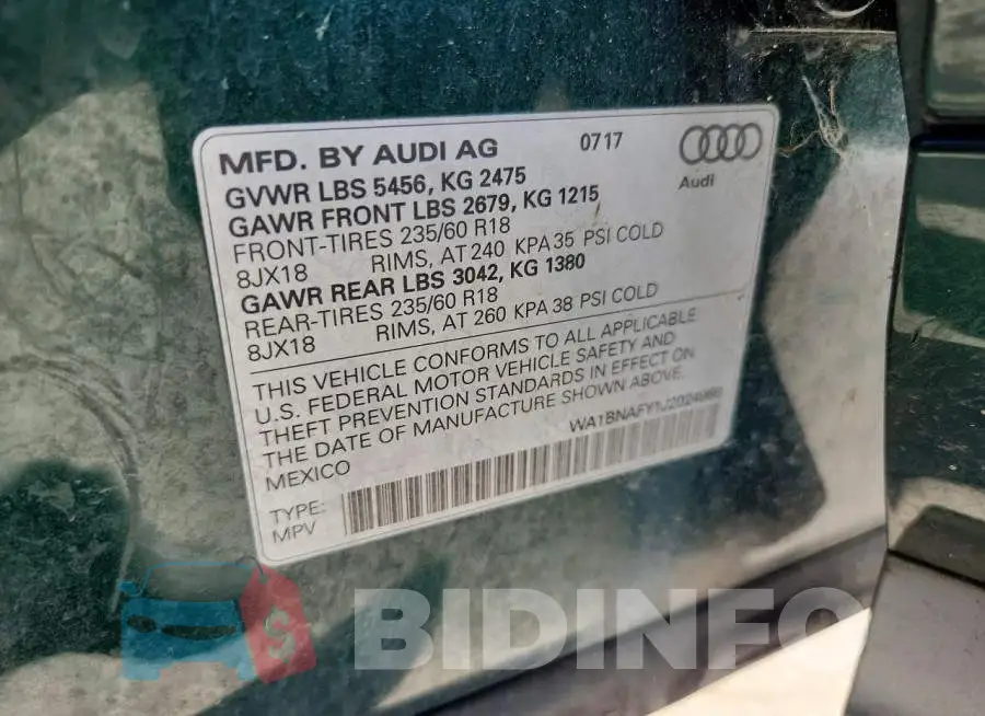 WA1BNAFY1J2024966 Photo# 12