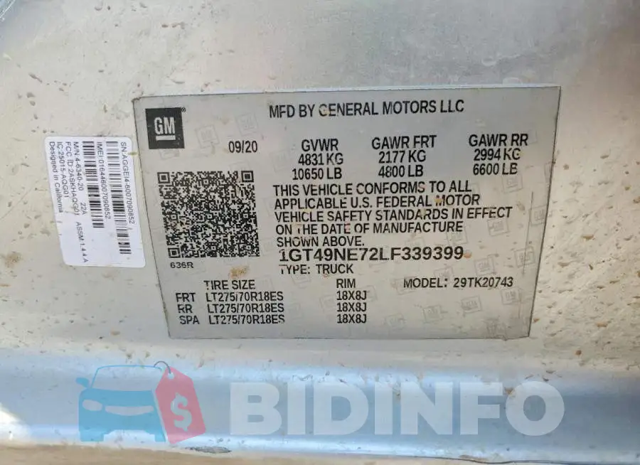 1GT49NE72LF339399 Photo# 12