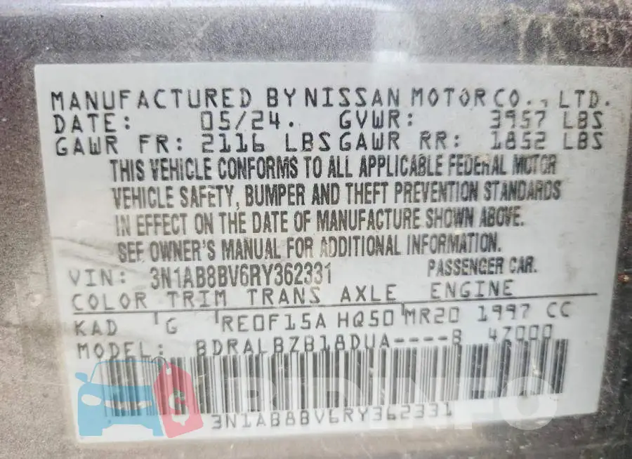 3N1AB8BV6RY362331 Photo# 12