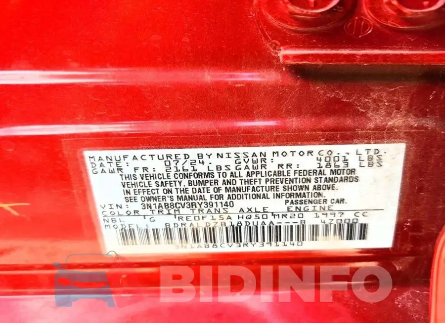 3N1AB8CV3RY391140 Photo# 12