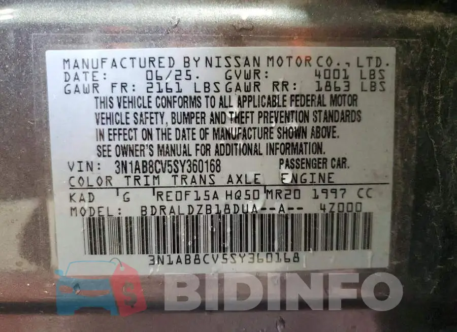 3N1AB8CV5SY360168 Photo# 12
