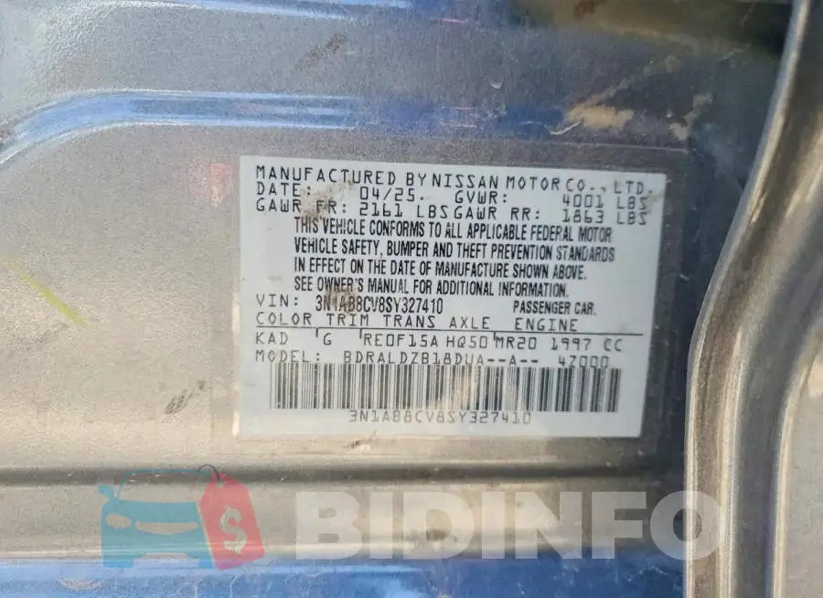 3N1AB8CV8SY327410 Photo# 12
