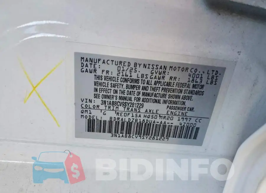 3N1AB8CV9SY281229 Photo# 12