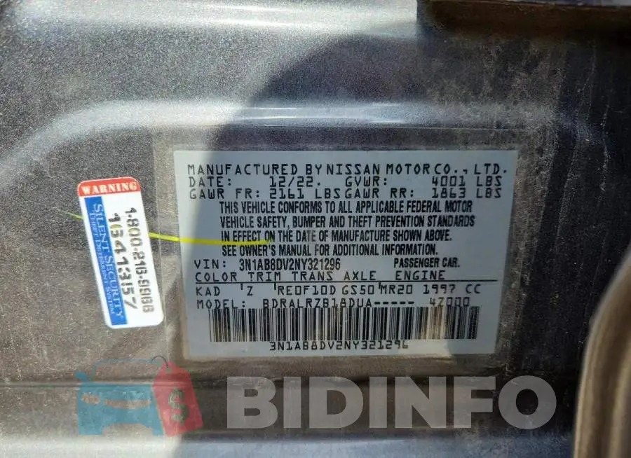 3N1AB8DV2NY321296 Photo# 12