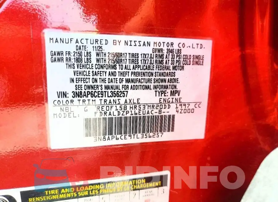 3N8AP6CE9TL356257 Photo# 13
