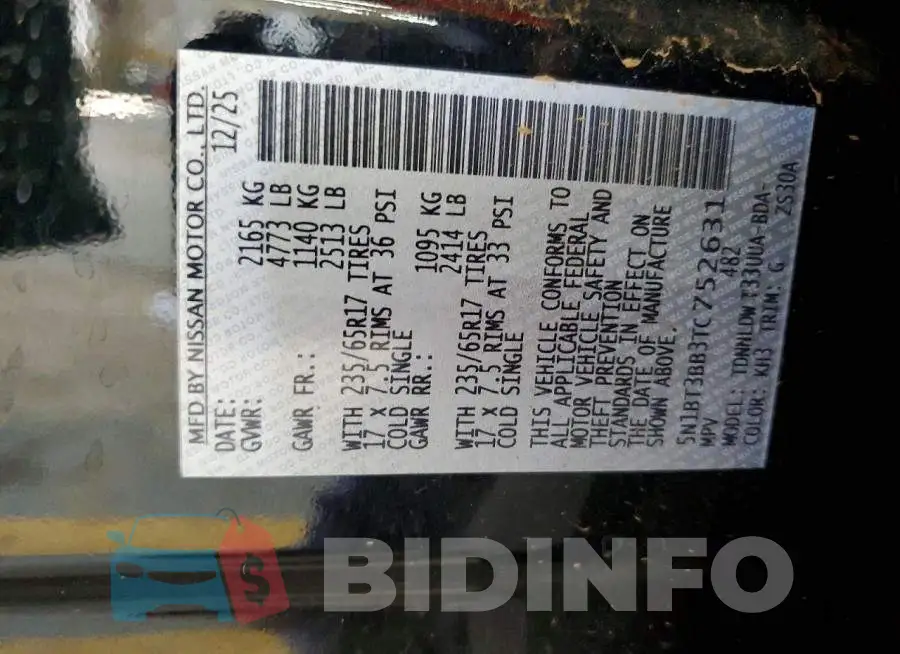5N1BT3BB3TC752631 Photo# 12