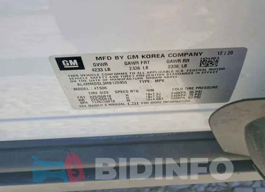 KL4MMDSL3MB125955 Photo# 14