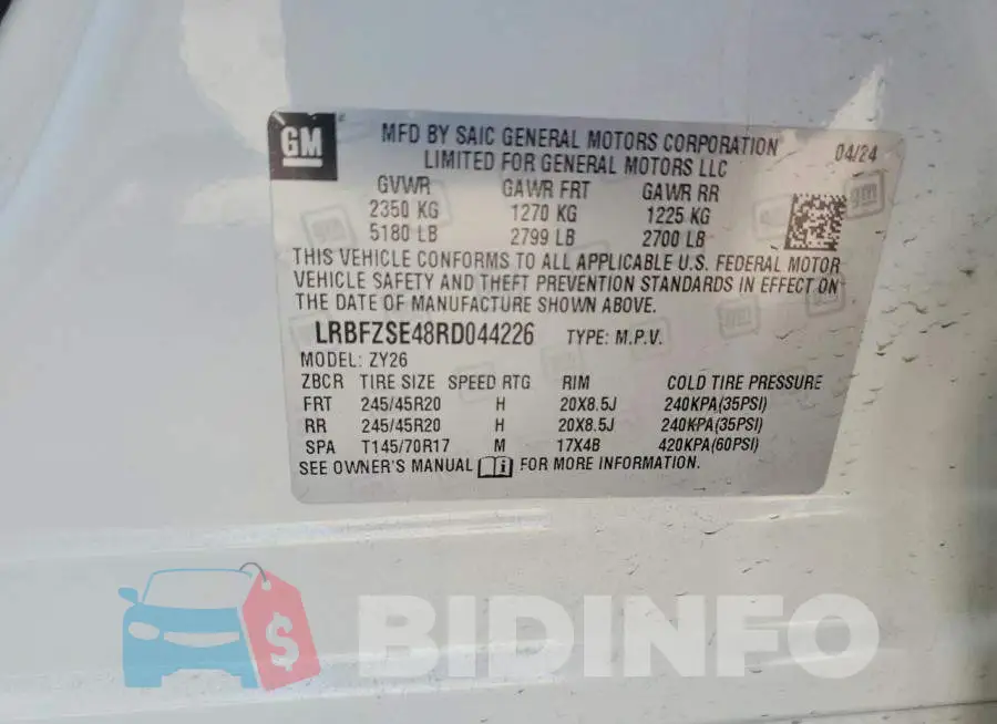 LRBFZSE48RD044226 Photo# 13