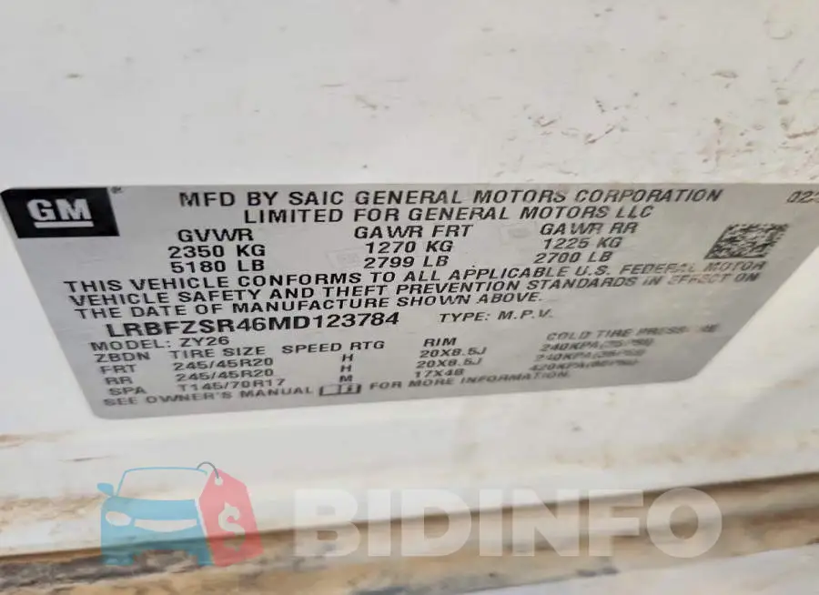 LRBFZSR46MD123784 Photo# 14