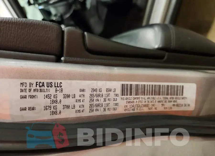 1C4RJFBG0JC508681 Photo# 13