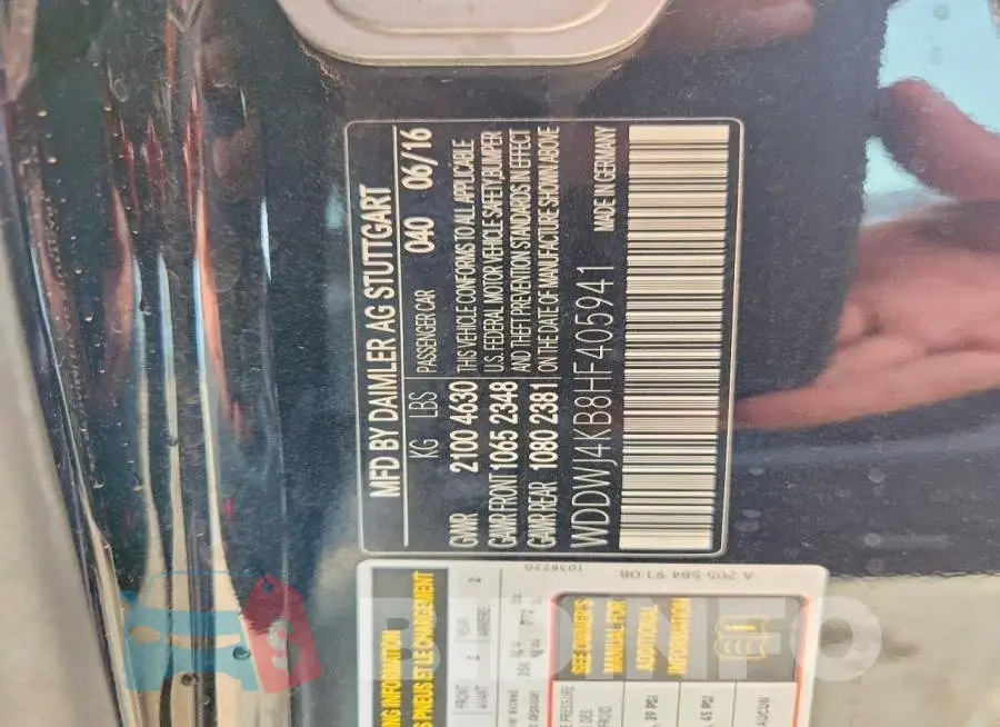 WDDWJ4KB8HF405941 Photo# 12