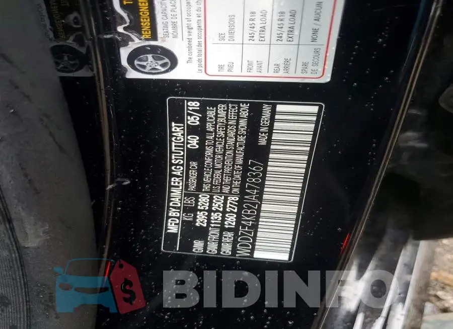 WDDZF4KB2JA478367 Photo# 12