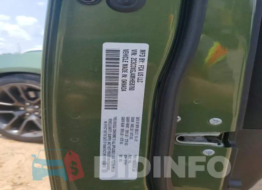 2C3CDXGJ4MH658760 Photo# 12