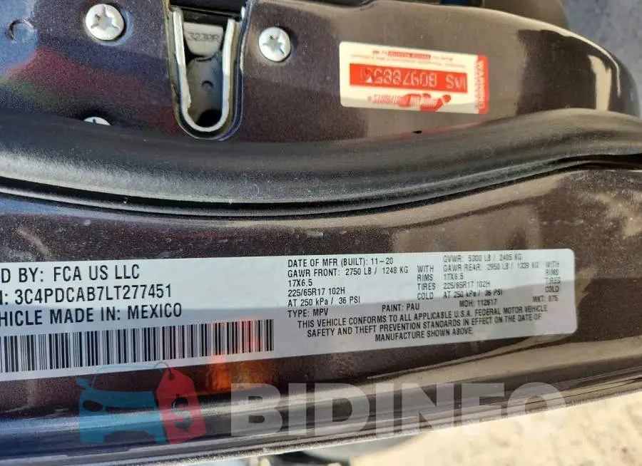 3C4PDCAB7LT277451 Photo# 14