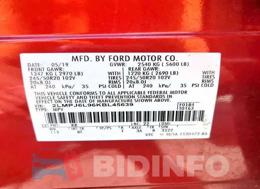 2LMPJ6L96KBL45639 Photo# 13