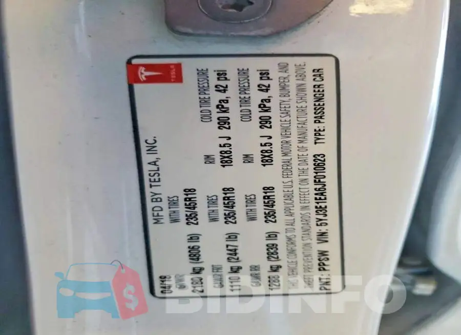 5YJ3E1EA6JF010623 Photo# 12