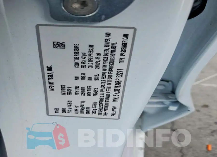 5YJ3E1EA6SF132271 Photo# 13