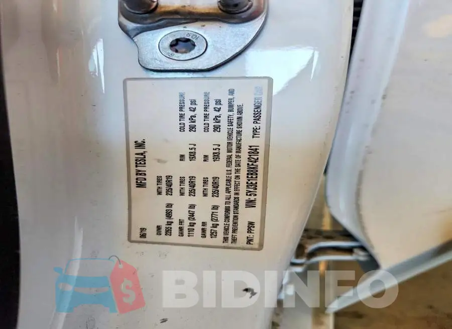 5YJ3E1EB8KF421841 Photo# 12