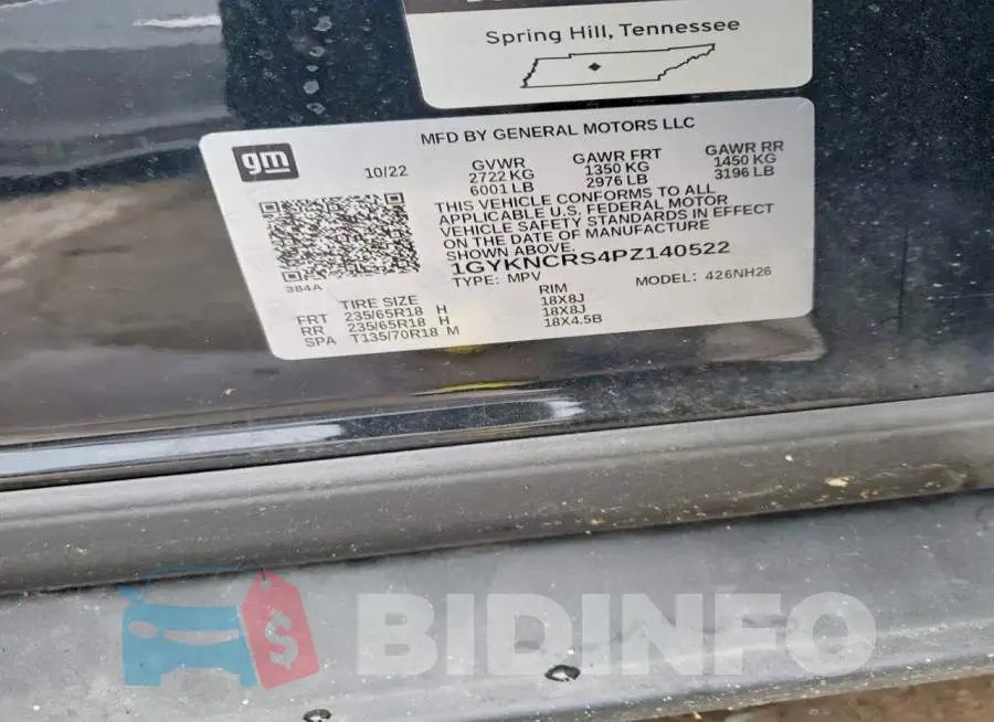 1GYKNCRS4PZ140522 Photo# 13