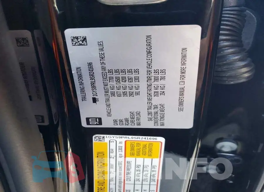 1GYS9PRL9SR241696 Photo# 14