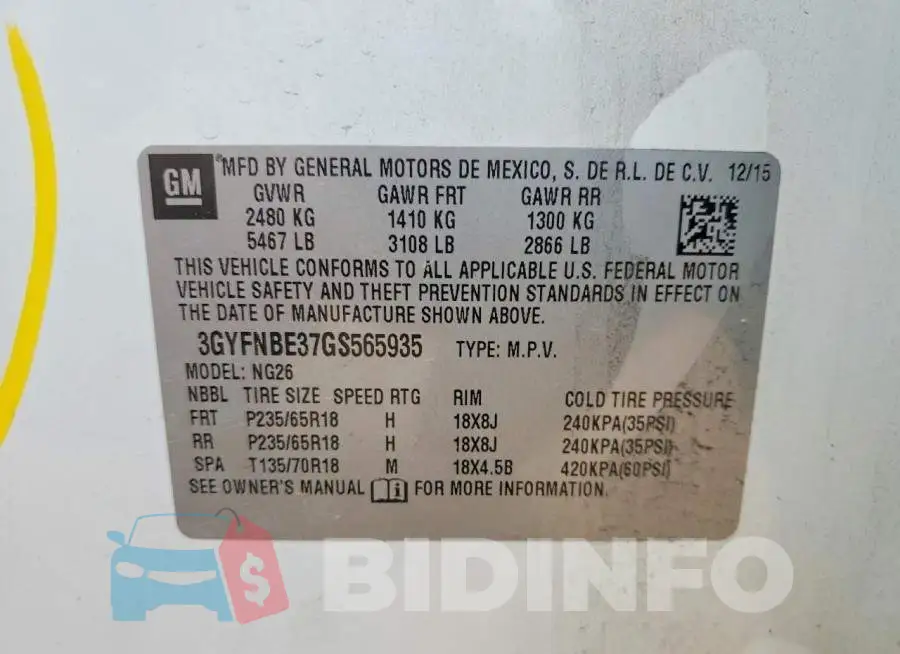 3GYFNBE37GS565935 Photo# 13