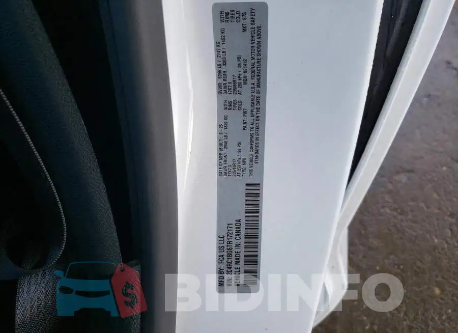 2C4RC1BG6TR172171 Photo# 14