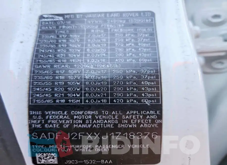 SADFJ2FXXJ1Z18376 Photo# 14