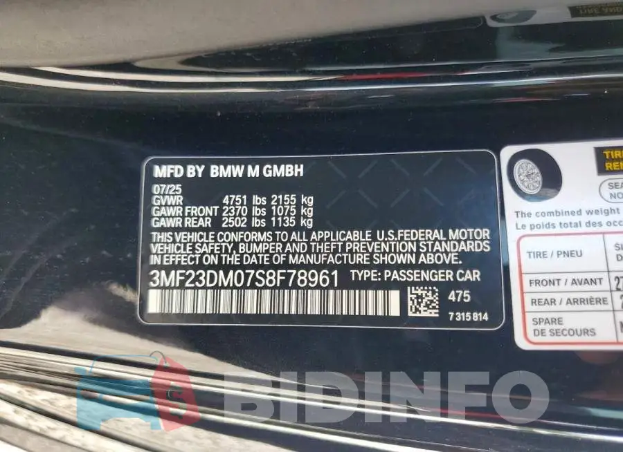 3MF23DM07S8F78961 Photo# 12
