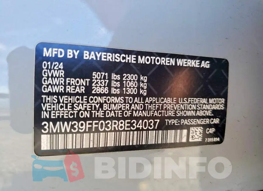 3MW39FF03R8E34037 Photo# 12