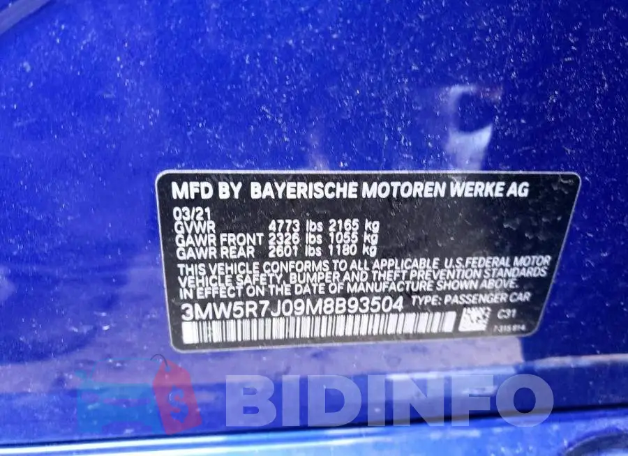 3MW5R7J09M8B93504 Photo# 12