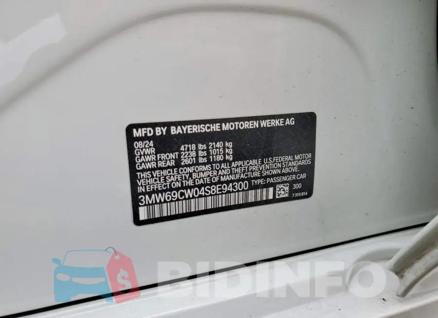 3MW69CW04S8E94300 Photo# 12
