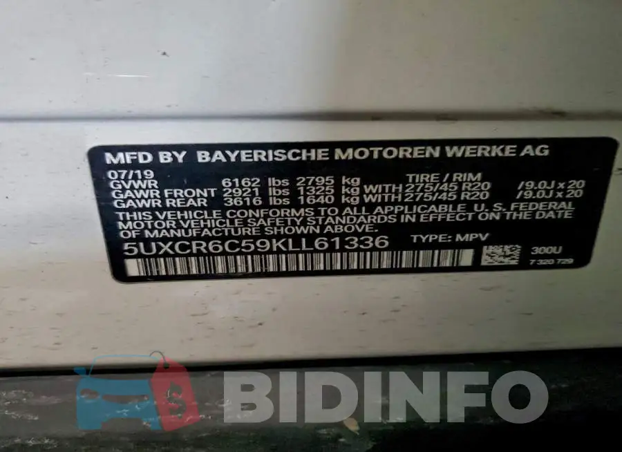 5UXCR6C59KLL61336 Photo# 14
