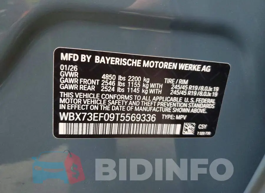 WBX73EF09T5569336 Photo# 13