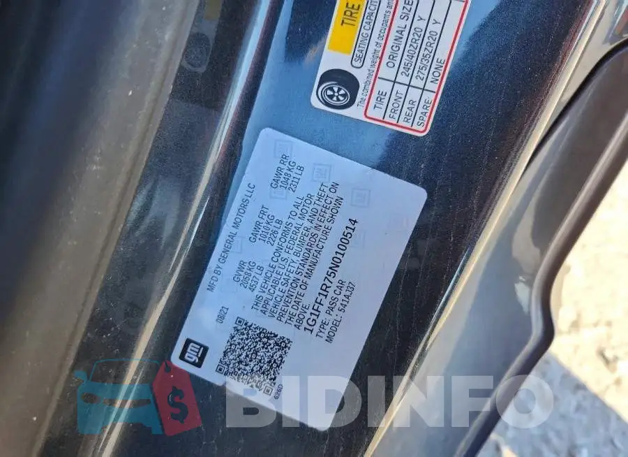 1G1FF1R75N0100514 Photo# 12