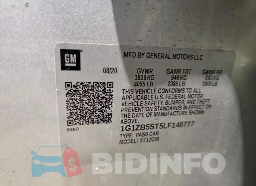 1G1ZB5ST5LF149777 Photo# 13