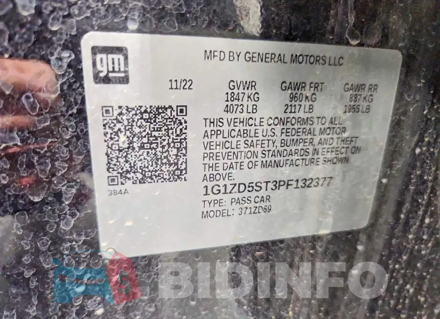 1G1ZD5ST3PF132377 Photo# 13