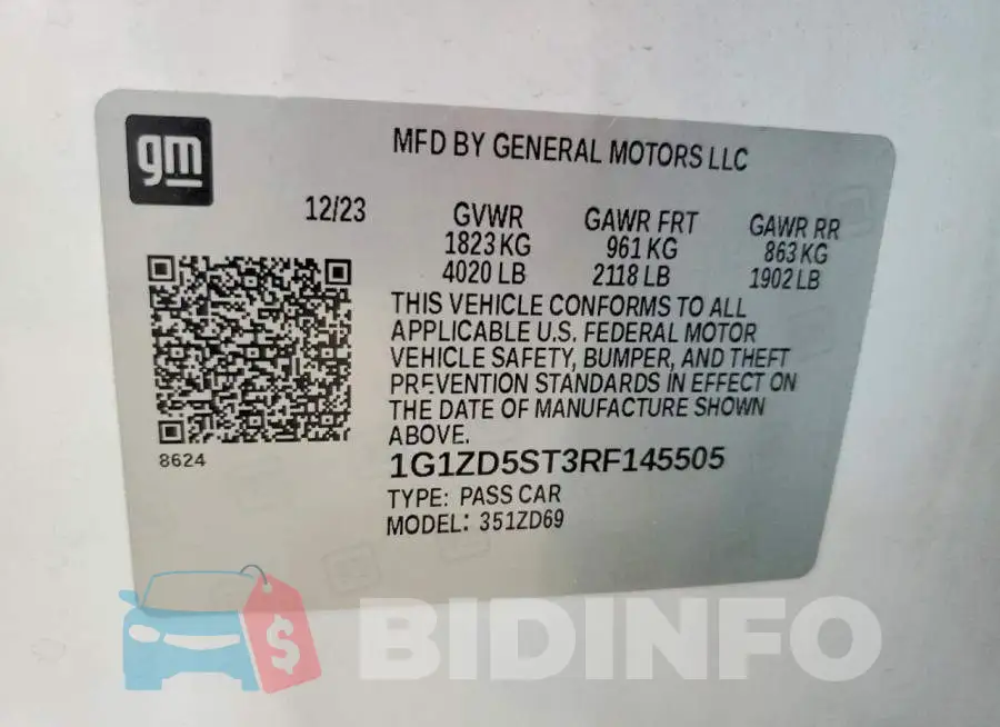 1G1ZD5ST3RF145505 Photo# 12