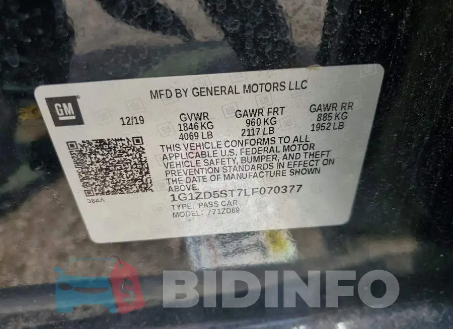 1G1ZD5ST7LF070377 Photo# 12