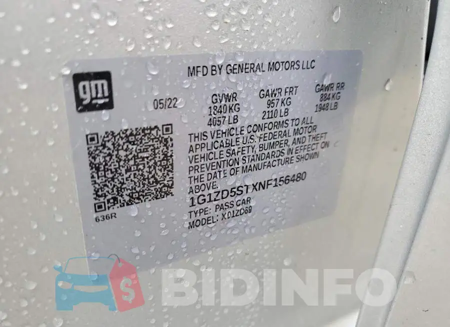 1G1ZD5STXNF156480 Photo# 13
