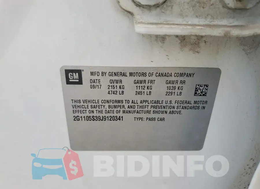 2G1105S39J9120341 Photo# 12