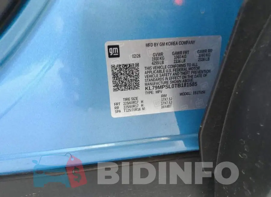 KL79MPSL0TB181585 Photo# 14