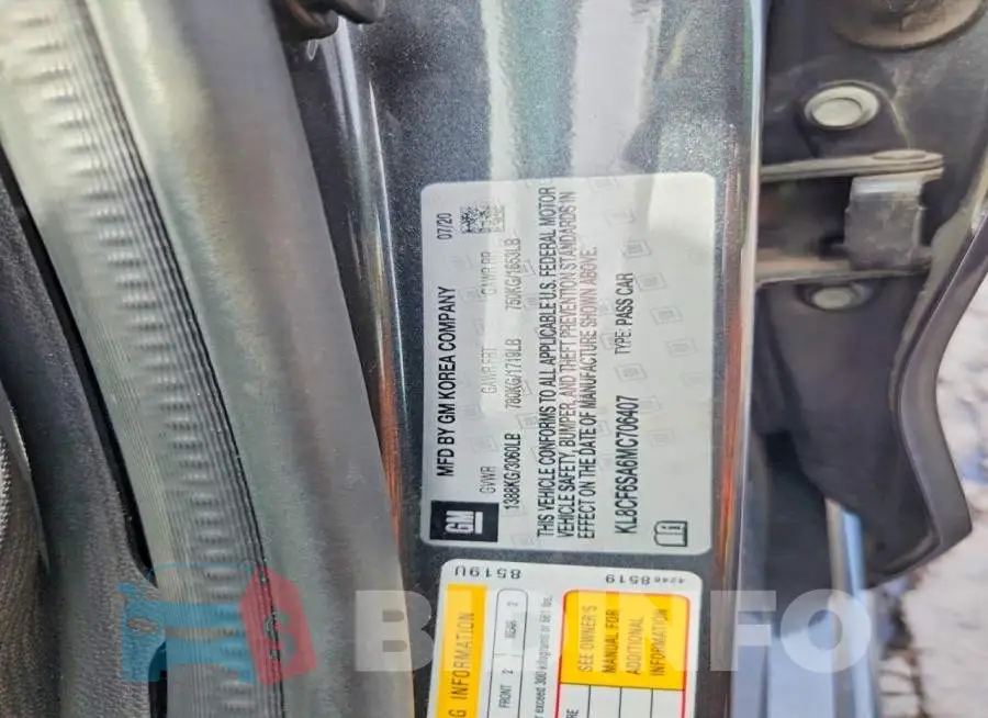 KL8CF6SA6MC706407 Photo# 13